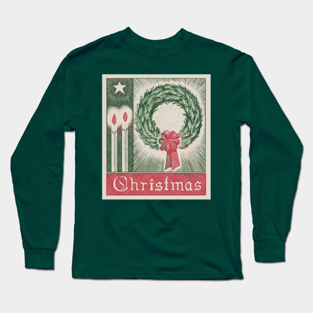 Christmas retro Long Sleeve T-Shirt by ThirteenthFloor